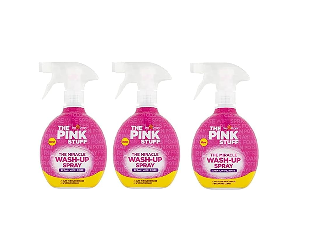 THE PINK STUFF MIRACLE WASH UP SPRAY DISHES SURFACE CLEANER 500ML CHOOSE QTY