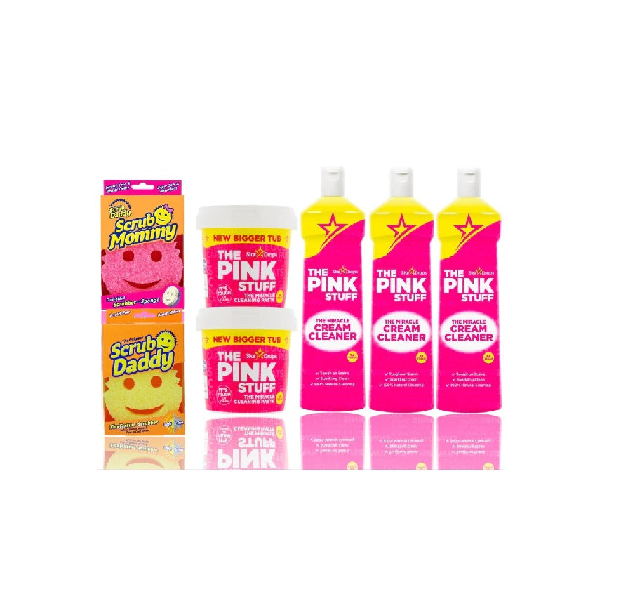 Scrubber Gift Set - Scrub Daddy, Daddy Caddy, Pink Stuff Pasta, Cream – The  Pink Stuff