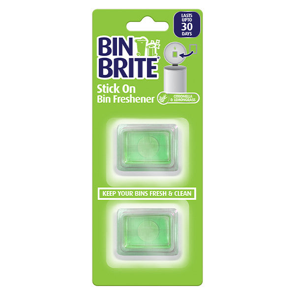 Bin Brite Stick-on Bin Refresher – Self-adhesive Odor Freshener for Trash Bins, Long-lasting Freshness up to 30 Days