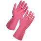 Guantes de limpieza reutilizables rosas (grandes)