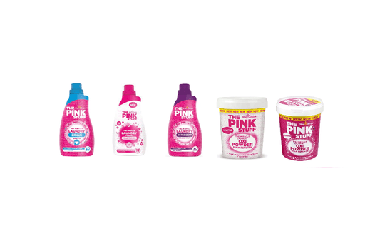 Il set di prodotti per l'igiene Pink Stuff