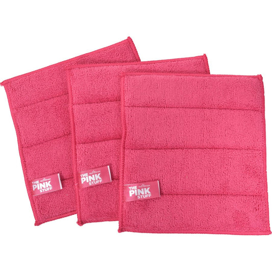 The Pink Stuff Microfibre absorbent cleaning pads - 3 pieces